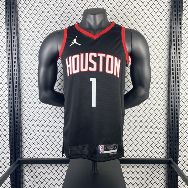 Houston Rockets Black #1 MCGRADY 1:1 Quality NBA  Season Jerseys 2024