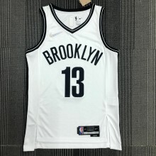 Brooklyn Nets WHite #13  HARDEN 1:1 Quality NBA  Season Jerseys 75 Year