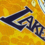 Los Angeles Lakers BAPE×M&N Yellow #93  BAPE 1:1 Quality NBA  Season Jerseys