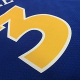 Golden State Warriors Blue Retro  #3 POOLE 1:1 Quality NBA Season Jerseys 2024