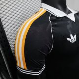 Retro Real Madrid  Polo Fans Black 1:1 Quality Soccer Jersey  25-26