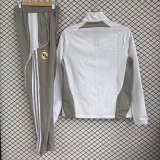 Real Madrid   Windbreaker Sets With pants  White 1:1 Quality Soccer Jersey  25-26