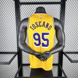 Los Angeles Lakers Yellow #95 TOSCANO 1:1 Quality NBA Season Jerseys 2023