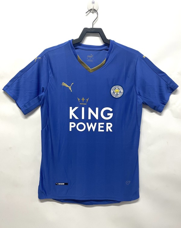 Retro Leicester City  Home fans 1:1 Quality Soccer Jersey  2015-2016