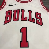 Chicago Bulls White #1 ROSE  1:1 Quality NBA  Season Jerseys