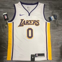 Los Angeles Lakers White V-neck  #0 KUZMA 1:1 Quality NBA Season Jerseys