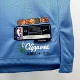 Los Angeles Clippers City Edition #2 LEONARD   Blue NBA Jerseys  2025