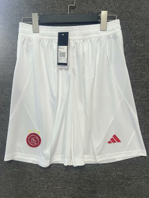 Ajax home shorts pants 1:1 Quality Soccer Jersey  24-25