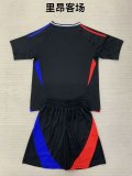 Olympique Lyonnais（OL） away Kids 1:1 Quality Soccer Jersey   24-25