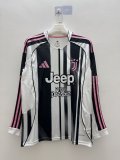 Juventus  Home Long sleeves Fans 1:1 Quality Soccer Jersey  25-26