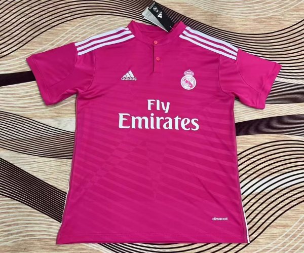 Retro Real  Madrid   Away  Fans  1:1 Quality Soccer Jersey   14-15