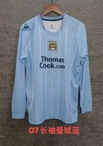 Retro Manchester City long  Home 1:1 Quality Soccer Jersey  2007-2008