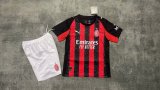 AC Milan  Home  Kids fans  1:1 Quality Soccer Jersey   25-26