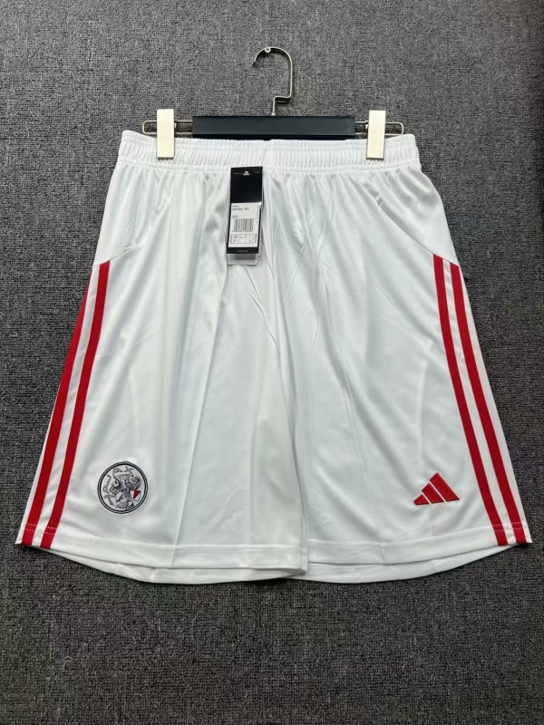 Ajax Home Shorts Pants 1:1 Quality Soccer Jersey 25-26