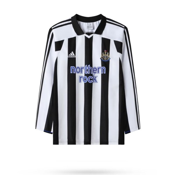 Retro Newcastle long Home Fans  1:1 Quality Soccer Jersey  2003