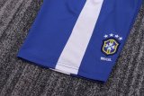Retro  Brazil Home Long  Kids   1:1 Quality Soccer Jersey 1998