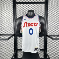 Philadelphia 76ers   City Edition #0 MAXEY NBA Jerseys  2025