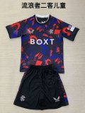 Rangers third  Away  kids  1:1 Quality Soccer Jersey   24-25