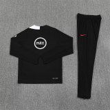 PSG Training Tracksuit Black Player (Kids And Man )  1:1  25-26