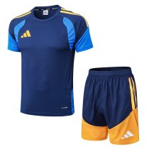 Adidas Clover Sets  Blue 1:1 Quality Soccer Jersey  25-26