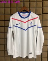 Retro Netherlands Long Sleeve away 1:1 Quality Soccer Jersey  2010
