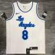 Los Angeles Lakers  Retro Kobe #8 BRYANT   White Latin singer co-branded  NBA Jersey