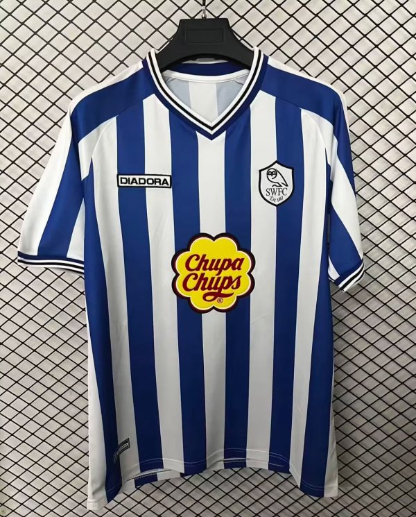 Retro Sheffield Wednesday Home Fans 1:1 Quality Soccer Jersey 2001