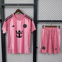 Inter Miami home With Pants Sets  Fans  1:1 Quality Soccer Jersey   25-26