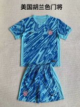 Usa   blue  goalkeeper   Kids  1：1  24-25