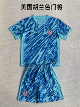 Usa   blue  goalkeeper   Kids  1：1  24-25