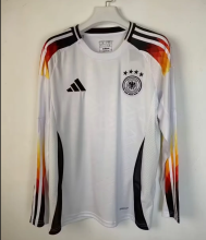 Germany Home Long Sleeve Fans 1:1 Quality Soccer Jersey  24-25
