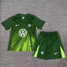 Wolfsburg Home  Kids  1:1 Quality Soccer Jersey   25-26