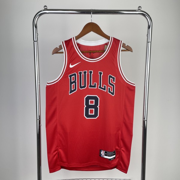 Chicago Bulls Red #8 LAVINE 1:1 Quality NBA  Season Jerseys  2023
