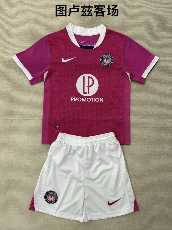 Toulouse away  Fans (Kids and men ) 1:1 Quality Soccer Jersey  25-26