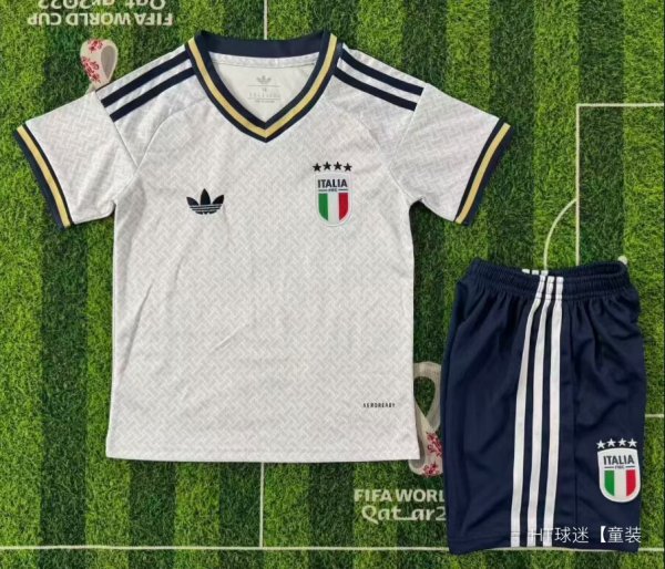 Italy Away Kids Fans 1:1 Quality Soccer Jersey 26-27 (2026)