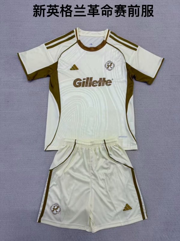 New England Revolution  Pre match uniform  Fans Kits  1:1 Quality Soccer Jersey  25-26 (kids and man )