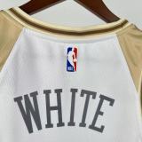Chicago Bulls White City Edition #0 WHITE 1:1 Quality NBA  Season Jerseys 2025