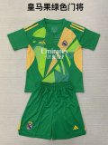 Real Madrid goalkeeper kids 1:1 Quality Soccer Jersey  24-25