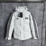 Adidas Clover  Windbreaker  Cotton clothing Jacket  Black  White 1:1 Quality Soccer Jersey  25-26