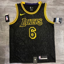 Los Angeles Lakers Black Mamba Great Snake Edition #6 JAMES 1:1 Quality NBA Season Jerseys