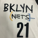 Brooklyn Nets City Edition Graffiti White #21 ALDRIDGE 1:1 Quality NBA  Season Jerseys 2021