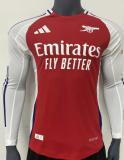 Arsenal  Home Long Sleeve Player 1:1 Quality Soccer Jersey    24-25