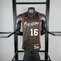Portland Trail Blazers  Black  #16  YANG NBA Jerseys 2021