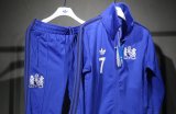 Manchester United   Retro clover  Windbreaker  jacket   blue 25-26 set