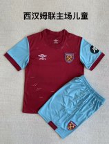 West Ham United Home kids 1:1 Quality Soccer Jersey  23-24