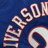 Philadelphia 76ers  Blue #3 IVERSON  1:1 Quality NBA Jerseys