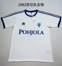 Retro Finland home 1:1 Quality Soccer Jersey  1982