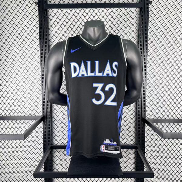 Dallas Mavericks  City Edition  Black #32 FLAGG  1:1 Quality NBA  Season Jerseys   2026