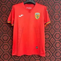 Romania away fans 1:1 Quality Soccer Jersey  24-25