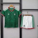 Mexico home Kids   1:1 Quality Soccer Jersey 26-27 (2026)